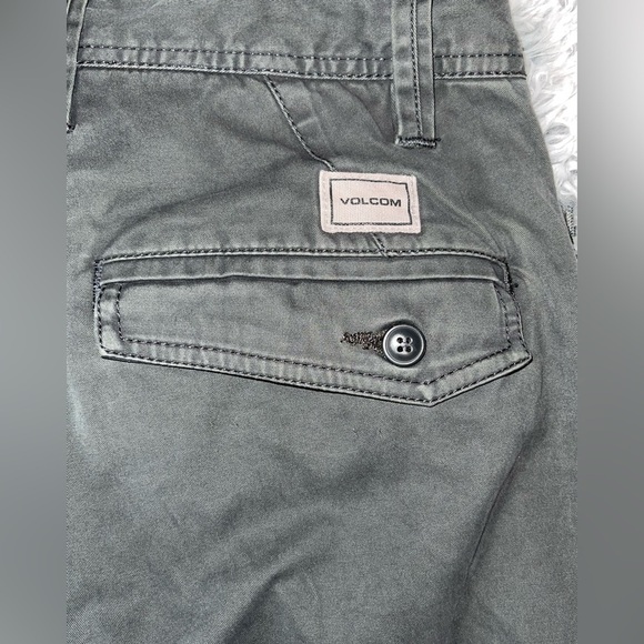 VOLCOM Men’s pants olive green size 29 - Picture 7 of 10